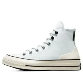 Chuck 70 High Leather ”Vitbeige”