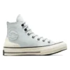 Chuck 70 High Leather ”Vitbeige”