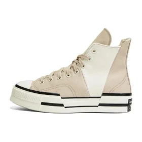Chuck 70 High Plus ”Logo Collage – Beach Stone”