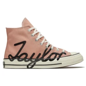 Chuck 70 High ”Scripted Signature Print – Rose Gold”