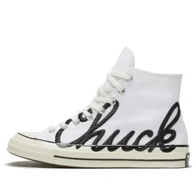 Chuck 70 High ”Scripted Signature Print – White Egret”