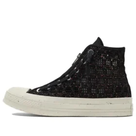 Chuck 70 High ”Speckled Black Crochet”