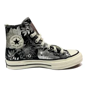 Chuck 70 High ”Vintage Floral – Black Silver”