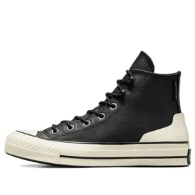 Chuck 70 Leather High ”Black Egret”