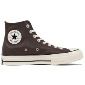 Chuck 70 Leather High ”Colorblock – Dark Root Brown”