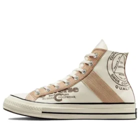 Chuck 70 Leather Overlay High ”Egret Champagne Tan”