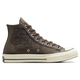 Chuck 70 Leather Overlay High ”Engine Smoke”