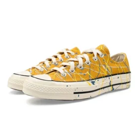 Chuck 70 Low ”Paint Splatter – Sunflower Gold”