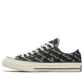 Chuck 70 Low ”Scripted Signature Print – Black Egret”