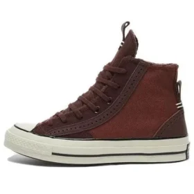Chuck 70 Sneakers i läder och mocka ”Charcoal”