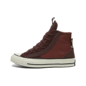 Chuck 70 Sneakers i läder och mocka ”Charcoal”