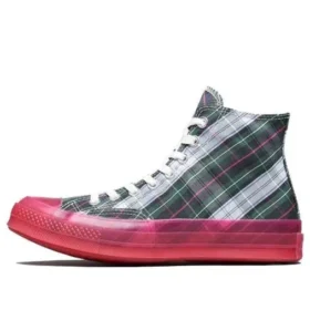 Chuck 70s Hi Plaid Translucent Midsole ”Red”