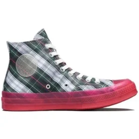 Chuck 70s Hi Plaid Translucent Midsole ”Red”