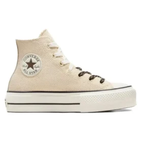 Chuck Taylor All Lift Canvas & Leather ”Beige White”