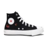 Chuck Taylor All Star EVA Lift Platform Y2K Heart High Top ”Svart”