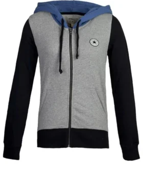 Chuck Taylor All Star Full Zip Hooded Sweatshirt Asia Sizing ”Grey”