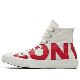 Chuck Taylor All Star Hi Top LOGO ”Vit/Röd”