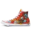 Chuck Taylor All Star High Handmålad ”Orange Red”
