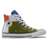 Chuck Taylor All Star High ”Vit Grön Röd Gul”