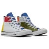 Chuck Taylor All Star High ”Vit Grön Röd Gul”
