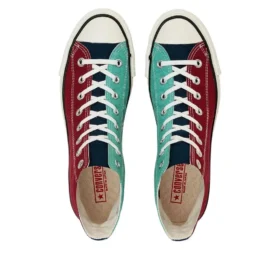 Chuck Taylor All Star J Hi ”Maroon Dark Navy Mint”