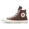 Chuck Taylor All Star Läder Fuskpälsfoder ”Mörkbrun”
