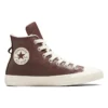 Chuck Taylor All Star Läder Fuskpälsfoder ”Mörkbrun”