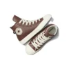 Chuck Taylor All Star Läder Fuskpälsfoder ”Mörkbrun”