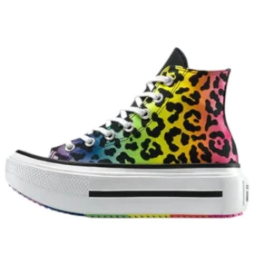 Chuck Taylor All Star Lift Double Stack Platform Pride High ”Chaos Fuchsia Orange Rind”