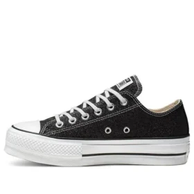 Chuck Taylor All Star Lift Glitter Low Top Thick Sole ”Black White”