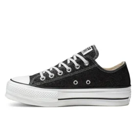 Chuck Taylor All Star Lift Glitter Low Top Thick Sole ”Black White”