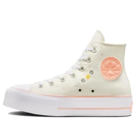 Chuck Taylor All Star Lift HI-skor ”Floral Embroidery”