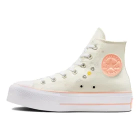 Chuck Taylor All Star Lift HI-skor ”Floral Embroidery”