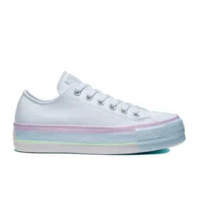 Chuck Taylor All Star Lift Low ”White Lilac Blue”