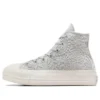 Chuck Taylor All Star Lift Platform Crochet ”Grey White”