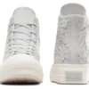 Chuck Taylor All Star Lift Platform Crochet ”Grey White”