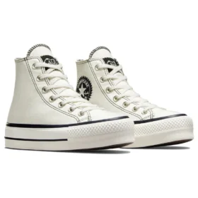 Chuck Taylor All Star Lift Platform Hi-skor ”Vit Svart”