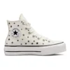 Chuck Taylor All Star Lift Platform High ”Broderade stjärnor – Egret”