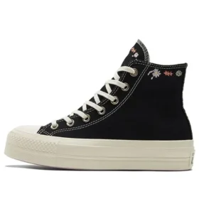 Chuck Taylor All Star Lift Platform High ”Embroidered Floral – Black”