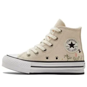 Chuck Taylor All Star Lift Platform High PS ”Floral Embroidery – Natural Ivory”