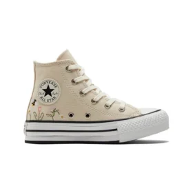 Chuck Taylor All Star Lift Platform High PS ”Floral Embroidery – Natural Ivory”