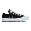 Chuck Taylor All Star Lift Platform Iridescent Leather ”Black White”