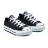 Chuck Taylor All Star Lift Platform Iridescent Leather ”Black White”