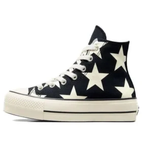 Chuck Taylor All Star Lift Platform Large Stars High ”Svart Vit”