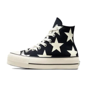 Chuck Taylor All Star Lift Platform Large Stars High ”Svart Vit”