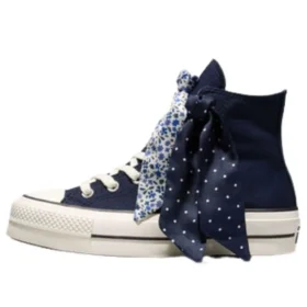 Chuck Taylor All Star Lift Platform Scarf Bow ”Obsidian Blue”