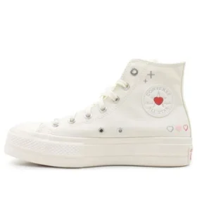 Chuck Taylor All Star Lift Platform Y2K Heart High Top ”White Fever Dream”