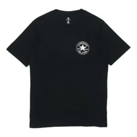 Chuck Taylor All Star Logo-tryck Rund hals Sportig kortärmad ”Svart”