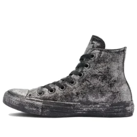 Chuck Taylor All Star Luxe Leather ”Svart Grå Silver”