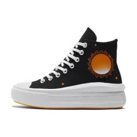 Chuck Taylor All Star Move High ”Black White Orange”